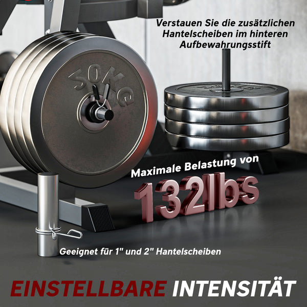 Beinstrecker Fitnessgerät verstellbar mit Rückenlehne für Zuhause