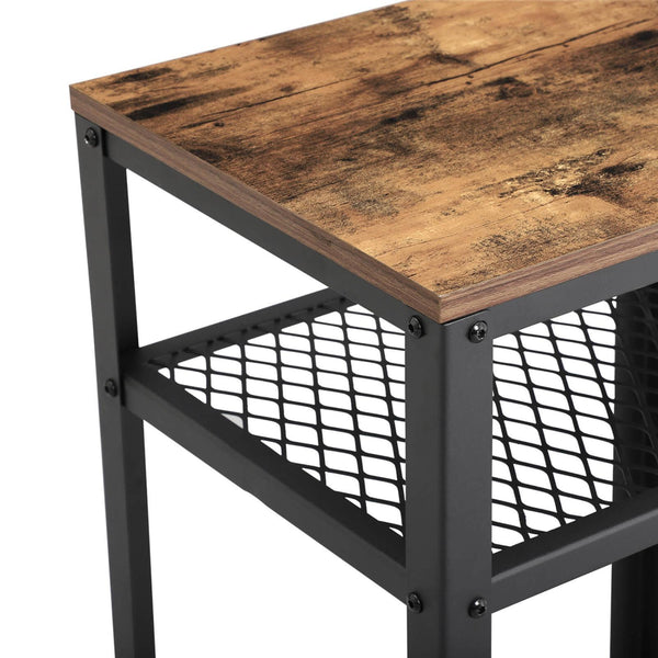 Beistelltisch Ablagetisch mit Regalen IndustrialVIBE