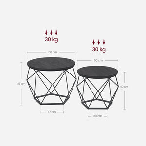 Beistelltisch Couchtisch 2er Set