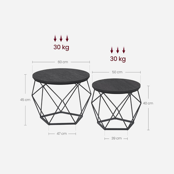 Beistelltisch Couchtisch 2er Set