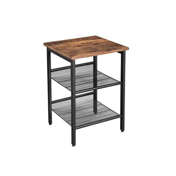 Beistelltisch Metalltisch mit Netzregalen IndustrialVIBE