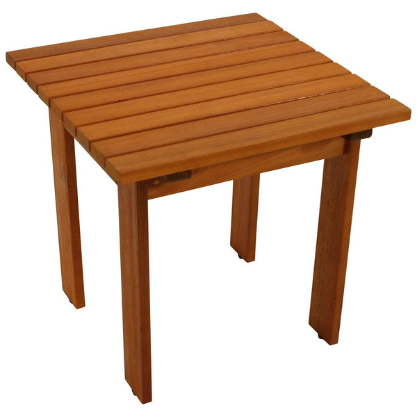 Gartentisch Beistelltisch RIJEKA 46x46cm Eukalyptus geölt Braun