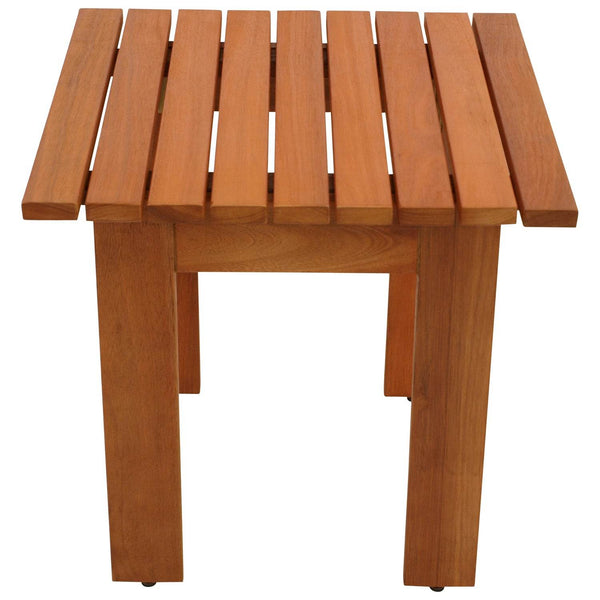 Gartentisch Beistelltisch RIJEKA 46x46cm Eukalyptus geölt Braun