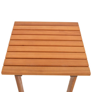 Gartentisch Beistelltisch RIJEKA 46x46cm Eukalyptus geölt Braun