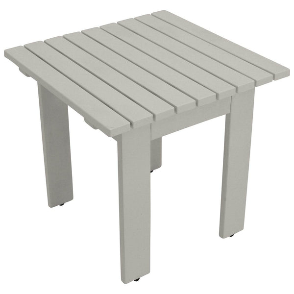 Gartentisch Beistelltisch RIJEKA 46x46cm Eukalyptus geölt weiss