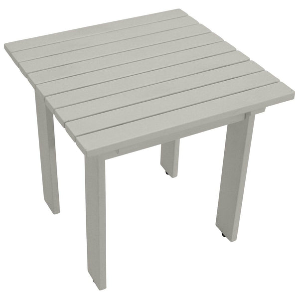 Gartentisch Beistelltisch RIJEKA 46x46cm Eukalyptus geölt weiss