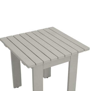 Gartentisch Beistelltisch RIJEKA 46x46cm Eukalyptus geölt weiss