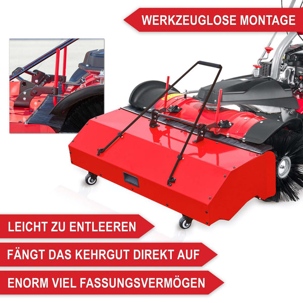Benzin Kehrmaschine AllSeason Pro - inkl Schneepflug und Schneeketten