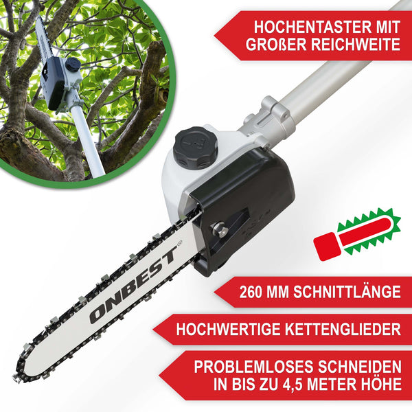 Benzin Multitool Tom 4-in-1 Gartenwerkzeug