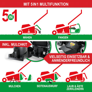 Benzin Rasenmäher Simon 6.5PS mit Mulchkit
