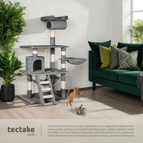 Arbre à chat Stokeley, 141 cm, gris