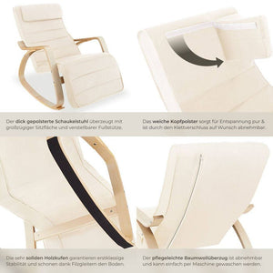 Schaukelstuhl Onda beige