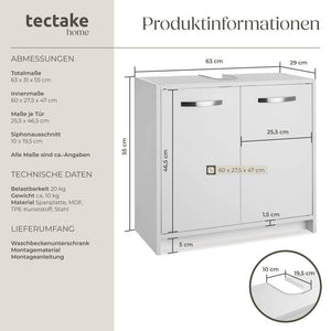Waschbeckenunterschrank Katalina