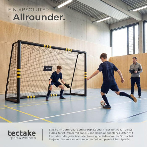 Fussballtor Harry wetterfest schwarz 306 x 121 x 206 cm