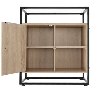 Kommode Conventry 70x38x80,5cm Industrial Holz hell, Eiche Sonoma