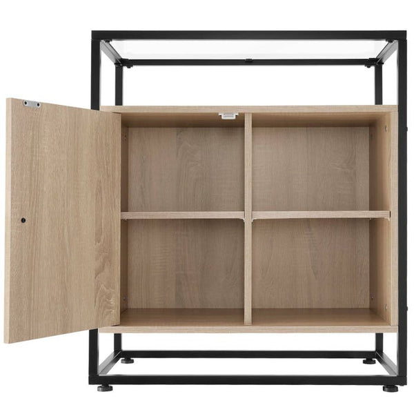 Kommode Conventry 70x38x80,5cm Industrial Holz hell, Eiche Sonoma
