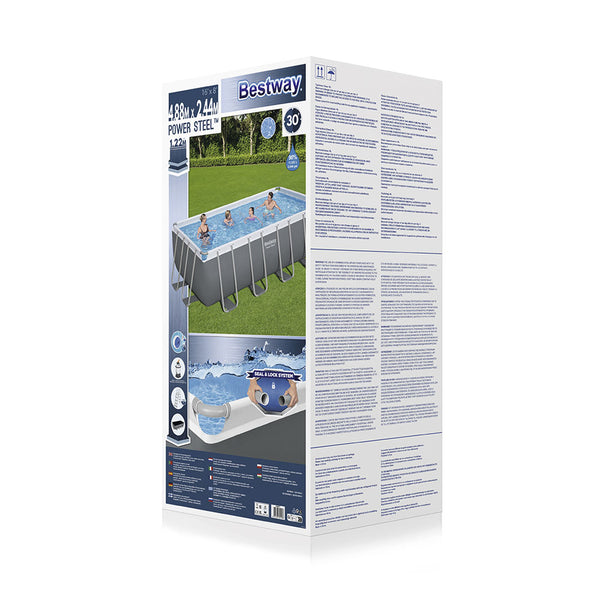 Bestway Frame Pool Komplettset mit Sandfilteranlage 488x244x122 cm