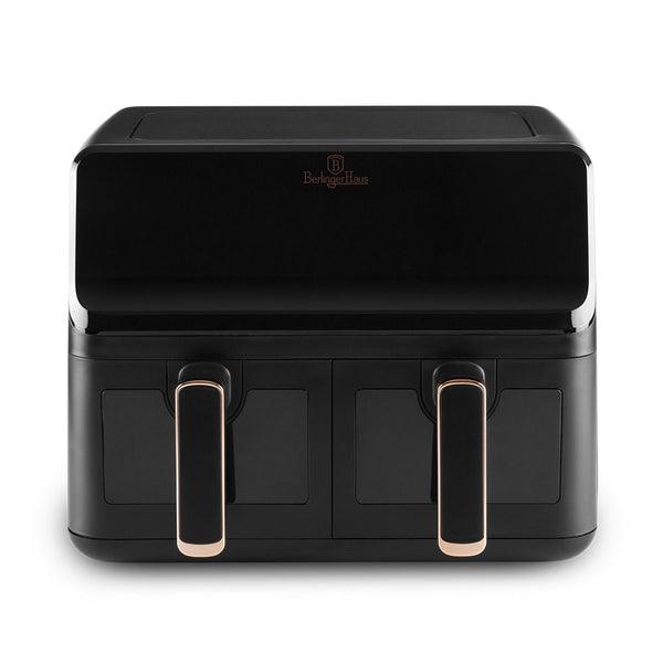 Berlinger Haus Doppel-Heissluftfritteuse 4.1L + 4.1L  Black Rose Collection