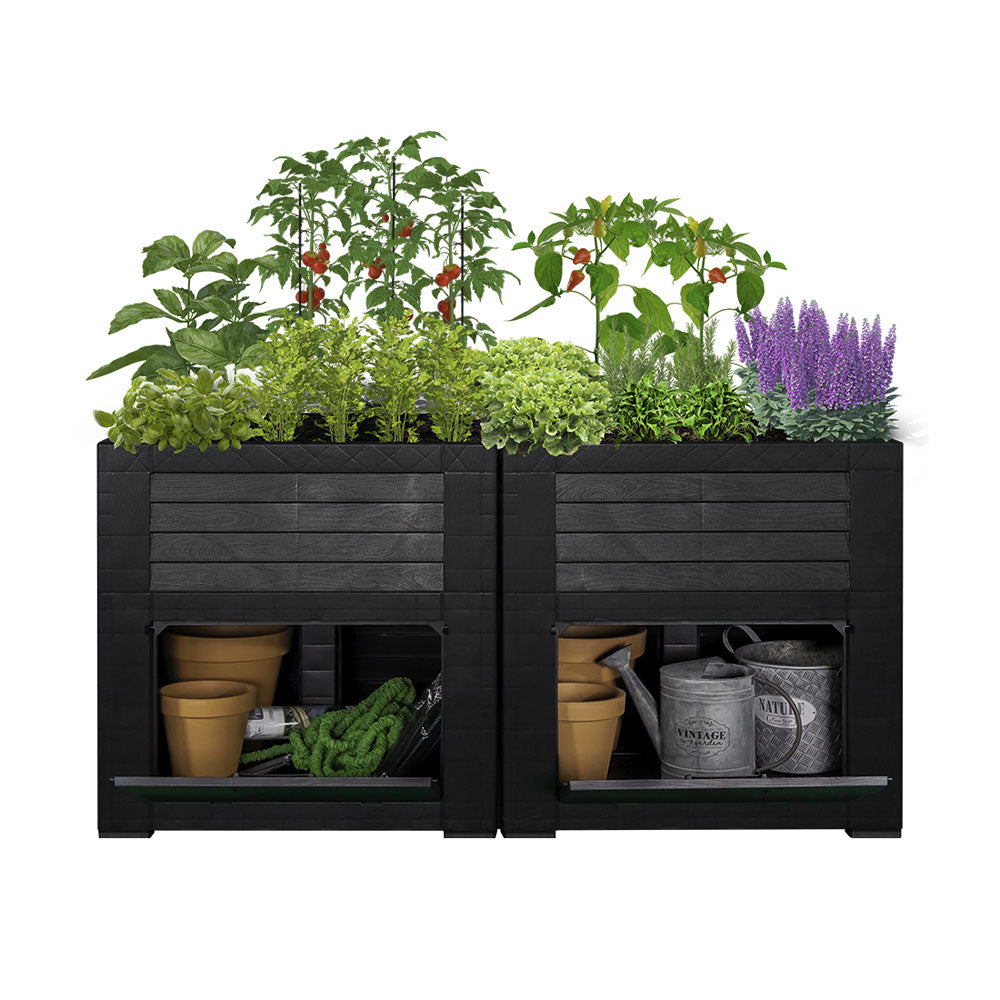 WeberGarden Hochbeet mit Staufächern