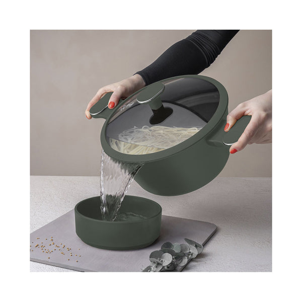 Berlinger Haus 10-teiliges Kochgeschirr-Set Matte Green Collection 2.0