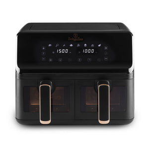 Berlinger Haus Doppel-Heissluftfritteuse 4.1L + 4.1L  Black Rose Collection