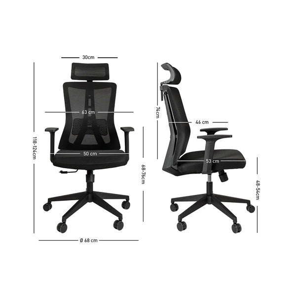 CONTINI Bürostuhl ErgoFlex schwarz