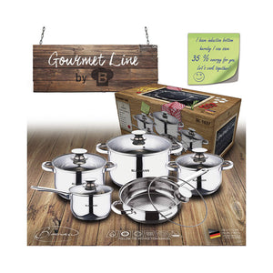 Blaumann 10-teiliges Topfset Edelstahl Gourmet Line