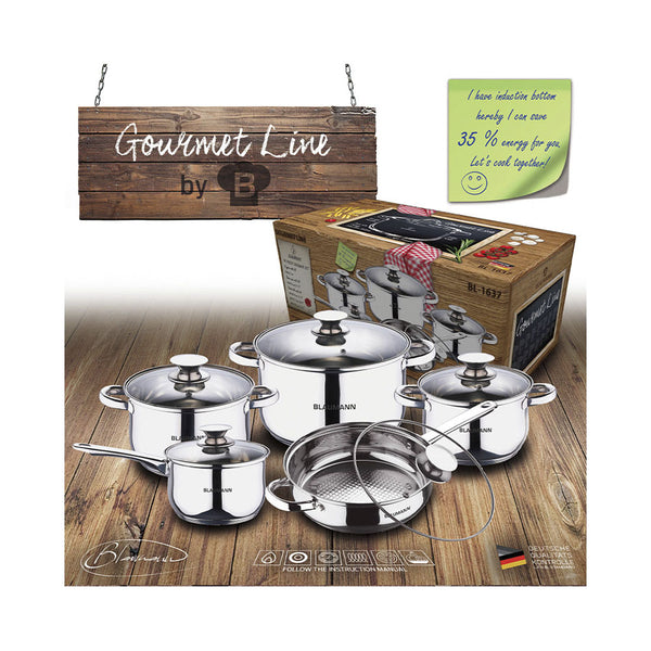 Blaumann 10-teiliges Topfset Edelstahl Gourmet Line