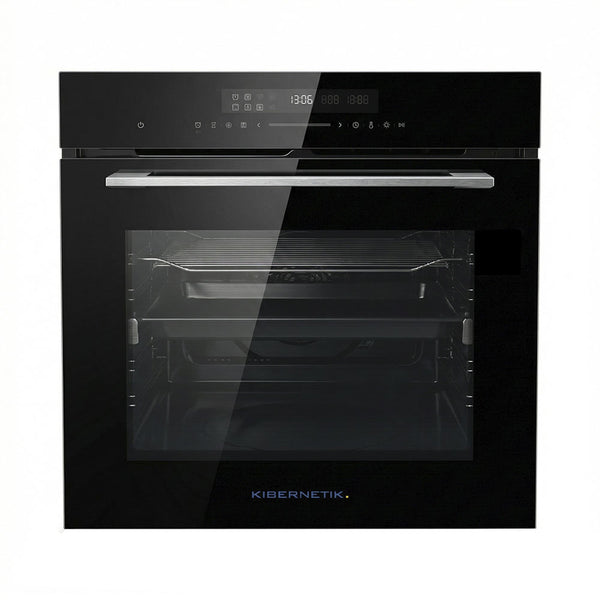 Kibernetik MasterSeries Einbau Umluft Backofen mit Pyrolyse Schwarz 60cm