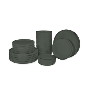 Berlinger Haus 18-teiliges Geschirrset Matte Green Collection
