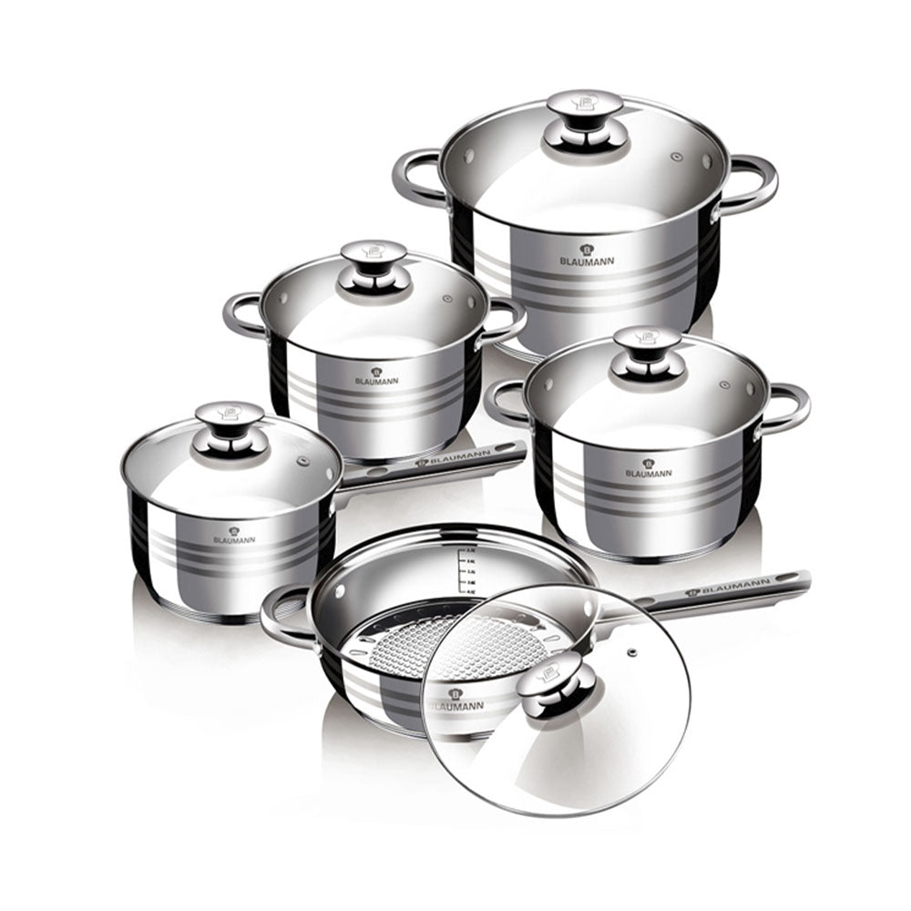 Blaumann 10-teiliges Topfset Edelstahl Gourmet Line