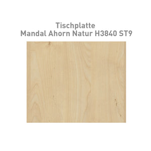 CONTINI Tischplatte 1.6x0.80m rechteckig Ahorn Natur