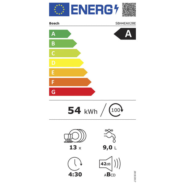 Bosch SBH4EAX28E Vollintegrierter Geschirrspüler XXL