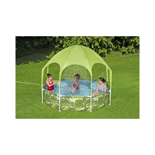Bestway Splash-in-Shade runder Spielpool mit Sonnendach 244 x 51cm
