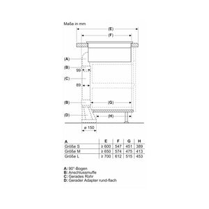 Bosch PVS811B16E Induktionskochfeld mit integriertem Dunstabzug rahmenlos 80cm