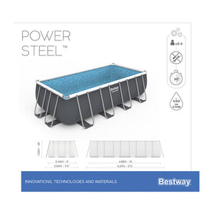 Bestway Frame Pool Komplettset mit Sandfilteranlage 488x244x122 cm