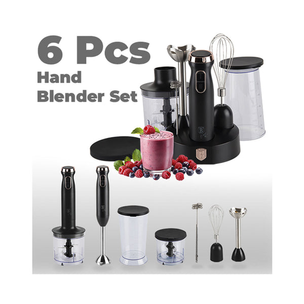 Berlinger Haus Stabmixer Set 6-teilig Black Rose Collection