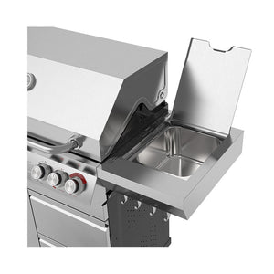 Gasgrill Expert 6 Brenner + Seitenbrenner Edelstahl