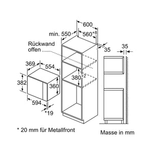 Siemens BE555LMB1C Einbau-Mikrowelle