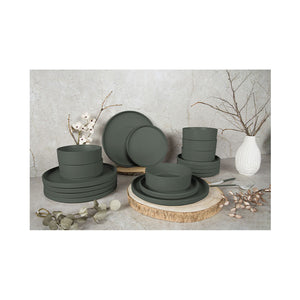 Berlinger Haus 18-teiliges Geschirrset Matte Green Collection