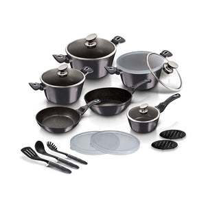 Berlinger Haus 18-teiliges Kochgeschirr-Set Metallic Line Carbon Pro Edition