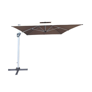 CONTINI De Luxe Roma Ampelschirm 3x4m taupe