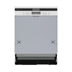 Kibernetik GRET605 MasterSeries Geschirrspüler Einbau teilintegriert 60cm weiss