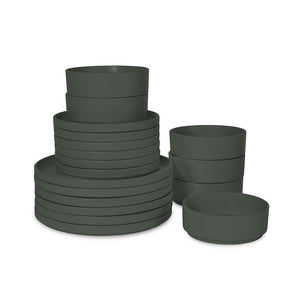 Berlinger Haus 18-teiliges Geschirrset Matte Green Collection