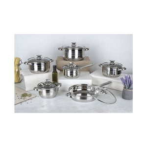 Blaumann 12-teiliges Topfset Edelstahl Gourmet Line Shiny