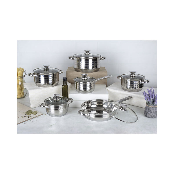 Blaumann 12-teiliges Topfset Edelstahl Gourmet Line Shiny