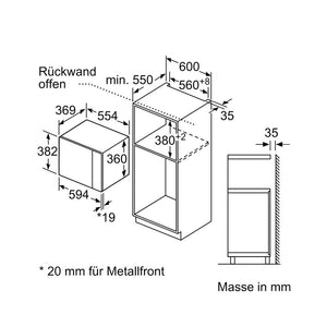 Siemens BE555LMB1C Einbau-Mikrowelle