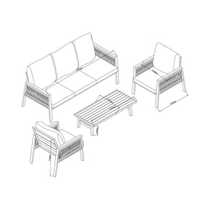 CONTINI Garten Lounge Set LONDON
