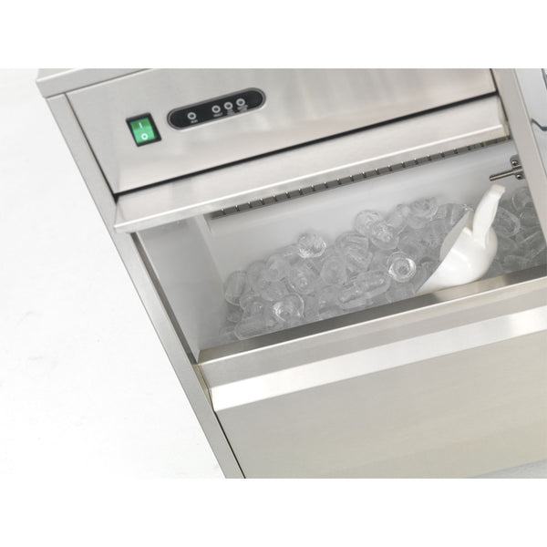 Kibernetik Profi-Eiswürfelmaschine Hohlkegel 26kg/Tag 7kg Speicher