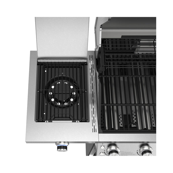 Gasgrill Expert 6 Brenner + Seitenbrenner Edelstahl
